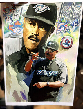 MLB Toronto Blue Jays Cito Gaston Farewell Game Art Print + Ticket Sept 29 2010